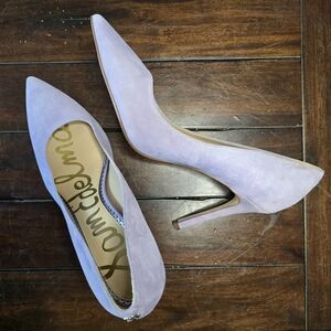 Sam Edelman Women's Lavender Purple Suede Pumps